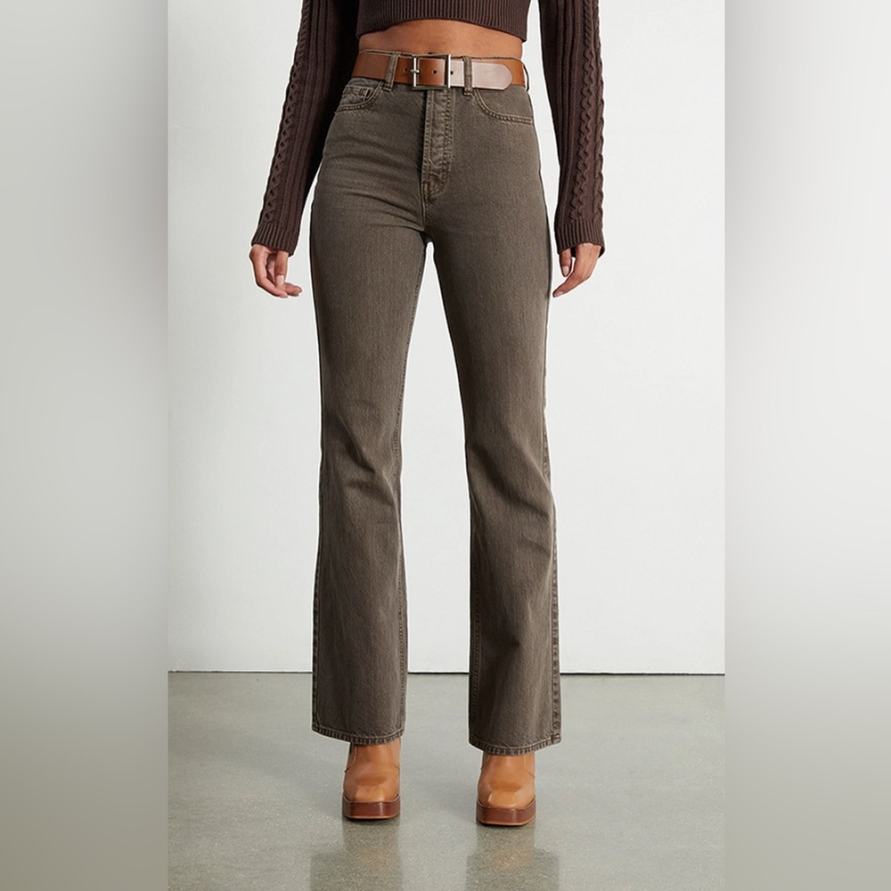 Pacsun Brown High Waisted Bootcut Jeans